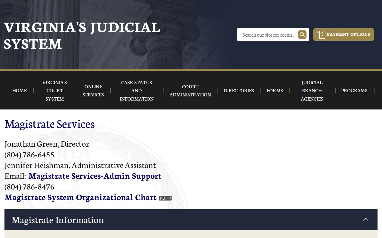 Craig County warrant process context: Virginia magistrate functions and bail reference