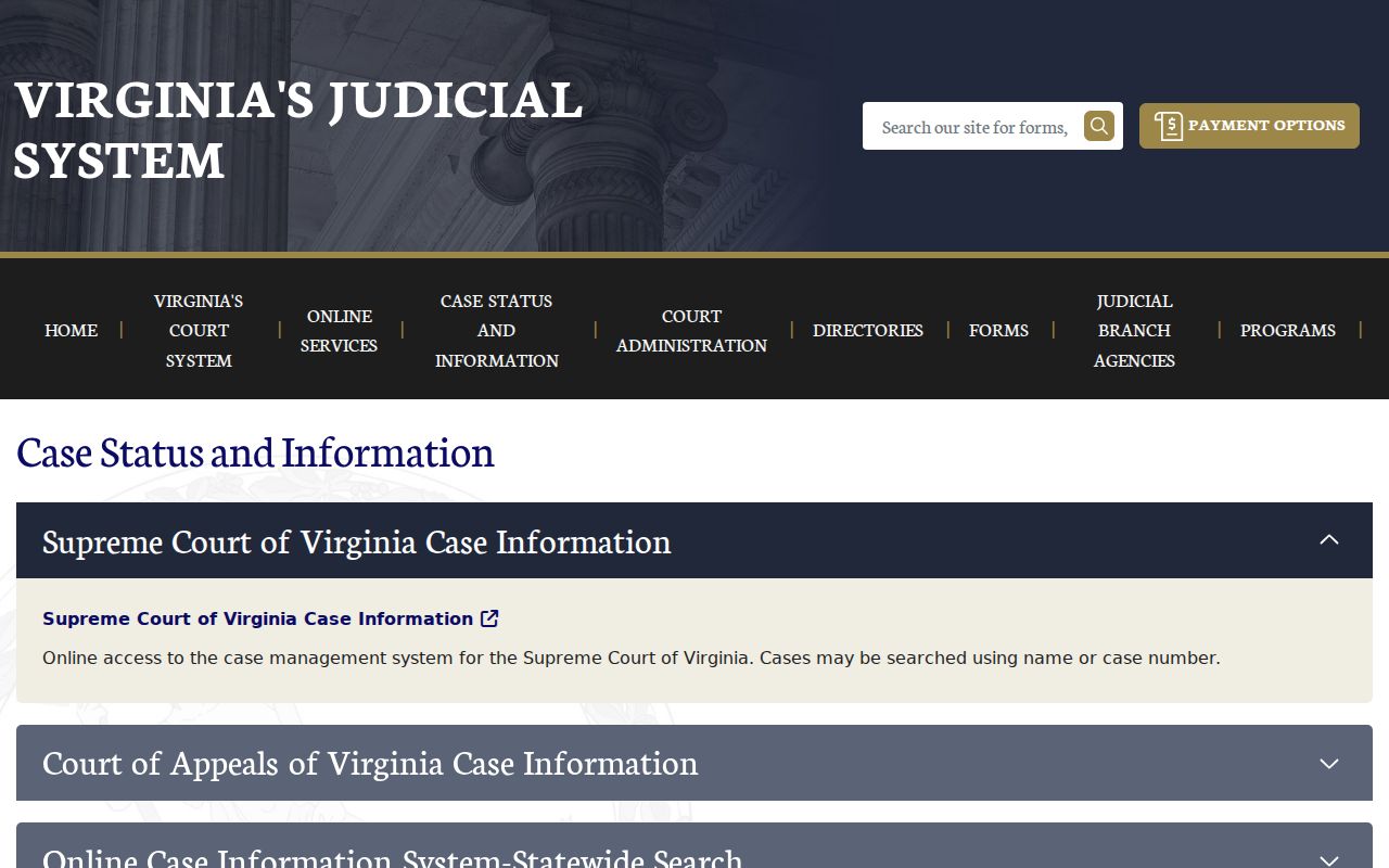 Craig County active warrant search: Virginia court case-status coverage and limits