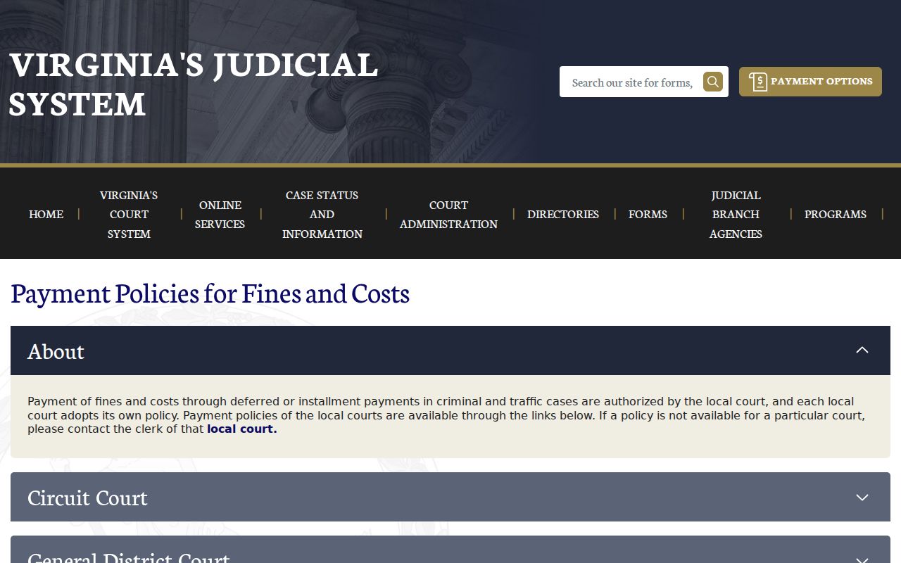 Craig County traffic warrant payment information: official Virginia local court policy index